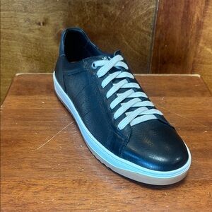 Martin Dingman Black Leather Sneakers
